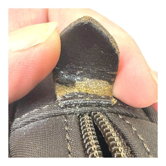 Vintage Longchamp Paris Small Black Nylon Makeup Cosmetic Shaving Men Bag READ - Picture 9 of 9